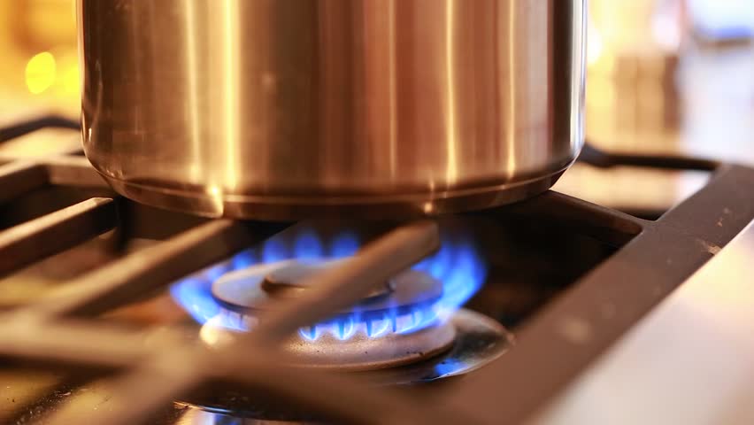 gas stove flames